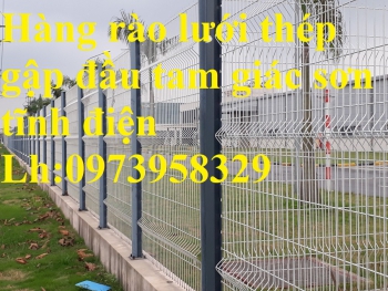 Thi công sản xuất lắp đặt lưới thép hàng rào chấn sóng - gập đầu tam giác ( chất lượng tạo nên thương hiệu)